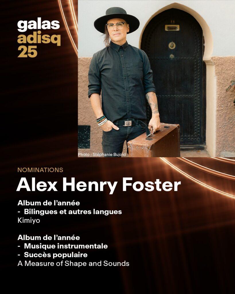Alex Henry Foster - Nomination ADISQ
